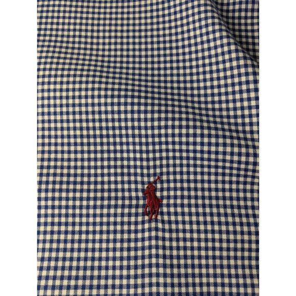 Polo Ralph Lauren Men's Blue Check Long Sleeve Shirt Size 2XLT Two Extra Large T - Picture 4 of 9